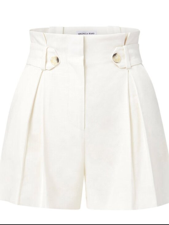Veronica Beard Pants - Veronica Beard Franzi Shorts off white